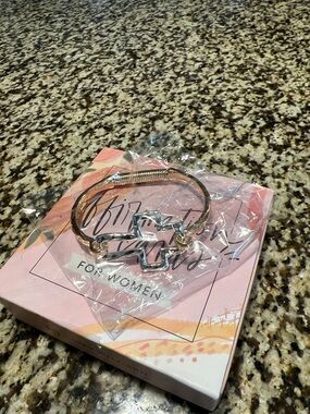 Women's Gold Tone Cross Cuff Bracelet - For Women